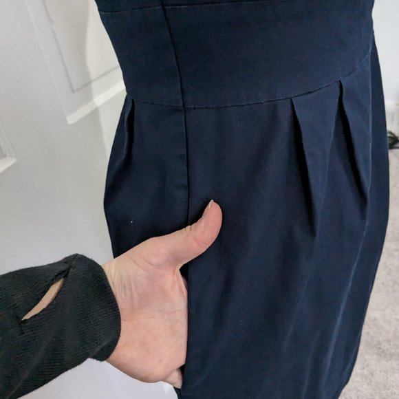 J. Crew Navy Suiting Dress Size 2 - Picture 4 of 6